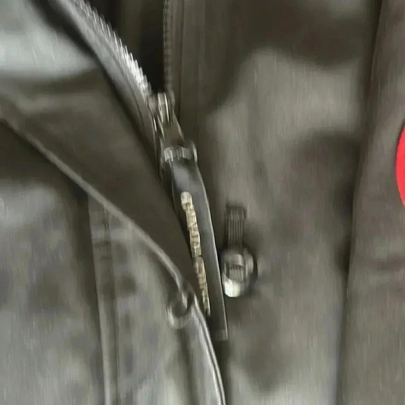 Canada goose black parka with real  fur trim hood kensington - Picture 6 of 15